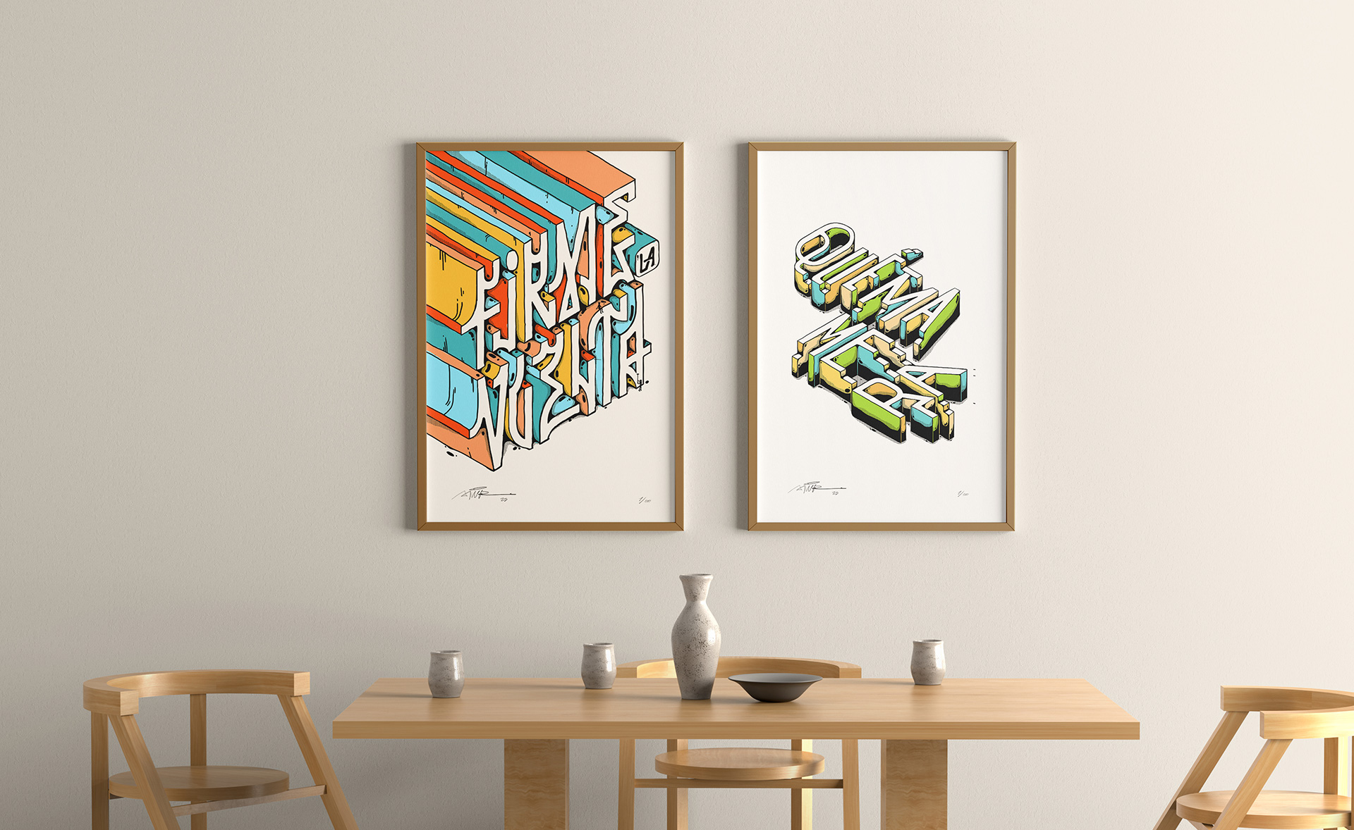 Lettering Art Illustration
